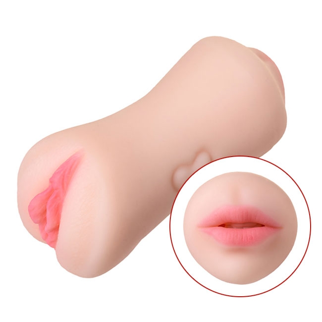 Мастурбатор Toyfa Juicy Pussy Pretty Mouth, рот и вагина, телесный 0T-00013222 - TOYFA - Вагины - Купить