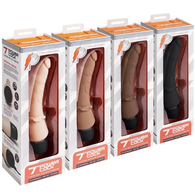 Анальный вибратор PowerCocks Slim 7