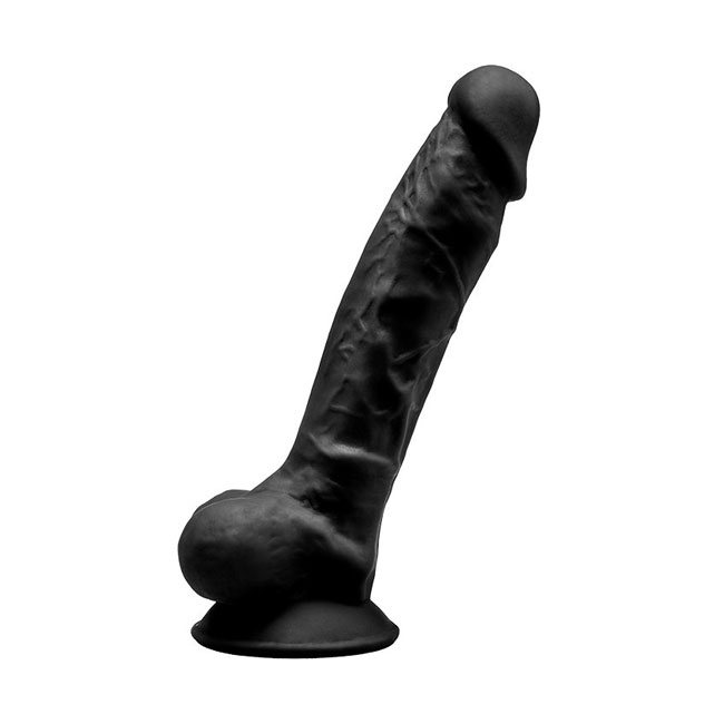 Фаллоимитатор с мошонкой Adrien Lastic SileXD Model 1 17.5 см, черный 220291 - Adrien Lastic - Цветные - Купить