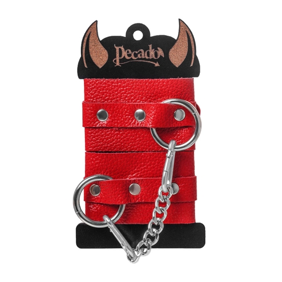 Кожаные наручники Pecado
