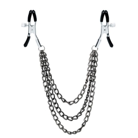 Зажимы на соски Notabu с тройной цепочкой