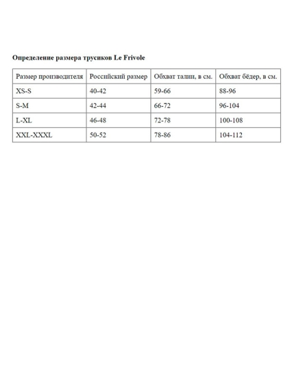Трусики Le Frivole 04845
