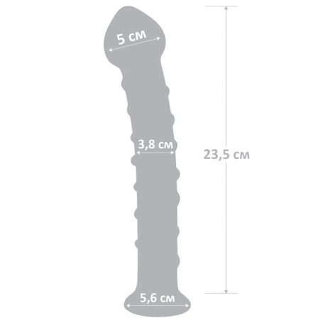 Фаллос из стекла Glas 10" Mr. Swirly