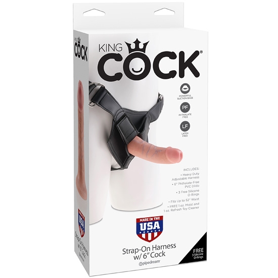 Страпон Pipedream - King Cock Harness 6&quot;