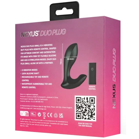 Вибростимулятор Nexus Duo Plug