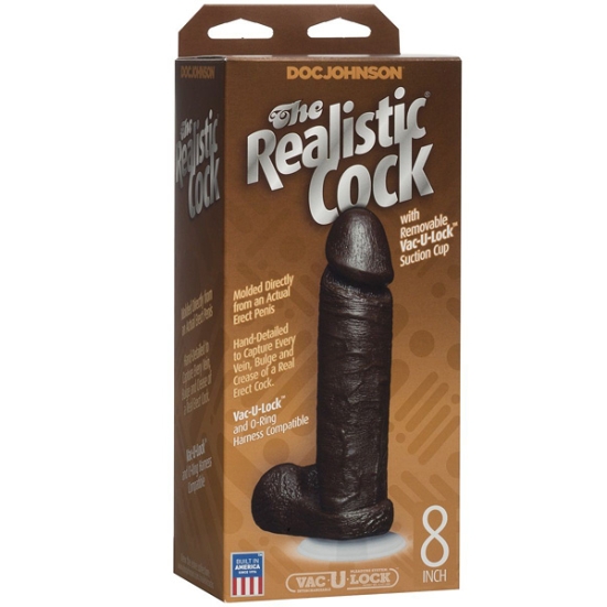 Фаллос Realistic Cock 8&quot;, Doc Johnson