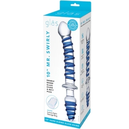 Фаллос из стекла Glas 10" Mr. Swirly Double