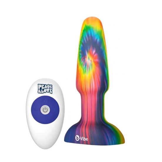 Вибро-пробка b-Vibe Peace &amp; Love Tie-Dye