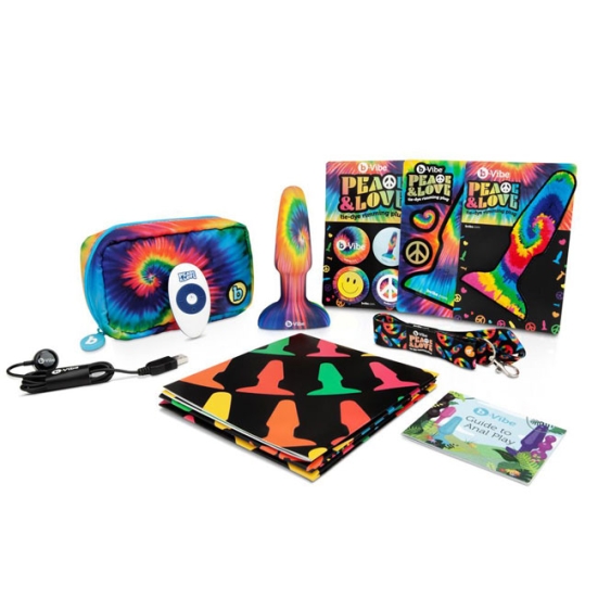 Вибро-пробка b-Vibe Peace &amp; Love Tie-Dye